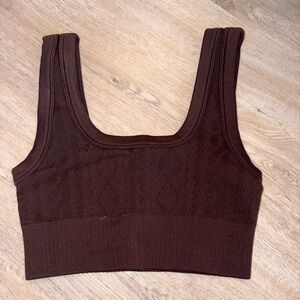 JoyLab Brown Sports Bra Moisture-Wicking Stretch